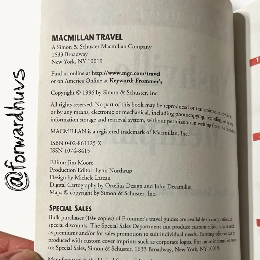 Frommer’s Nashville & Memphis 2nd Edition 1996